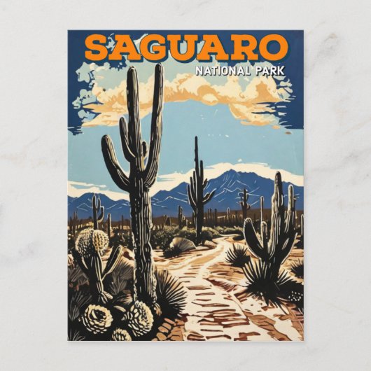 Nationaal park Saguaro Briefkaart (Voorkant)