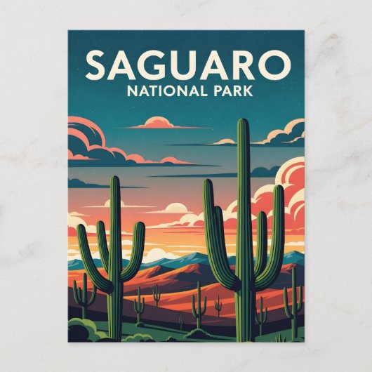 Nationaal park Saguaro Briefkaart (Voorkant)