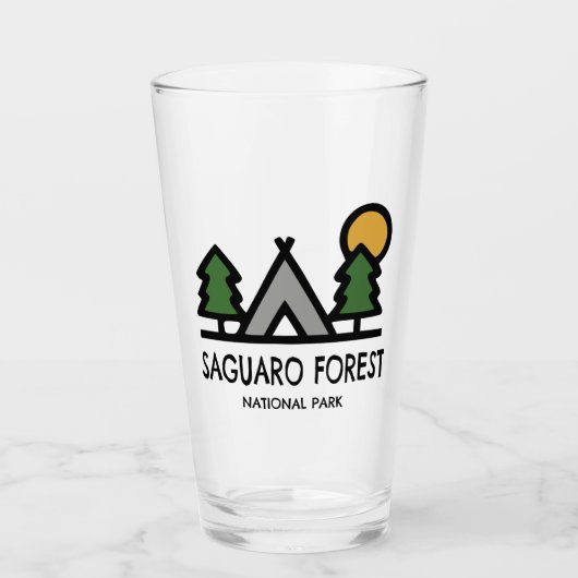 Nationaal park Saguaro Forest Glas (Voorkant)