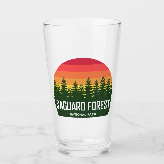 Nationaal park Saguaro Forest Glas (Voorkant)