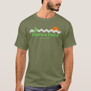 Nationaal park Saguaro Retro T-shirt