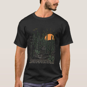 nationaal park Saguaro Retro Tucson Arizona T-shirt