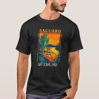 Nationaal Park Saguaro Saguaro Cactus Vinta T-shirt