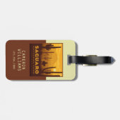 Nationaal park Saguaro Square | Arizona Bagagelabel (Achterkant horizontaal)