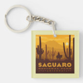 Nationaal park Saguaro Square | Arizona Sleutelhanger (Voorkant)