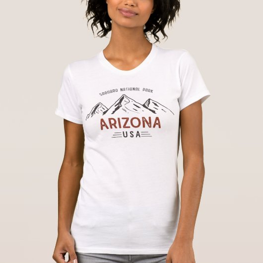 Nationaal Park Saguaro T-shirt (Voorkant)
