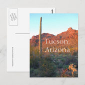 Nationaal Park Saguaro Tucson, Arizona Briefkaart (Voorkant / Achterkant)