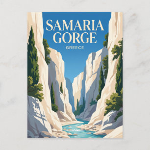 Nationaal park Samariakloof Griekenland Briefkaart