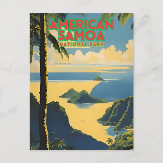 Nationaal Park Samoa Briefkaart (Voorkant)
