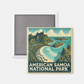 Nationaal Park Samoa Magneet (Voorkant / Achterkant)
