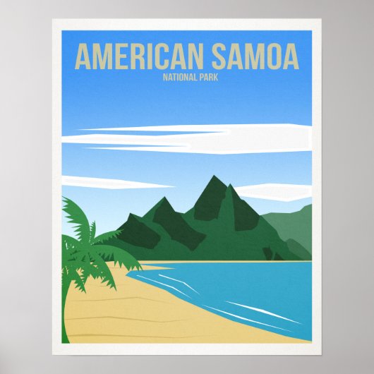 Nationaal Park Samoa Poster (Voorkant)