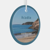 Nationaal park Sand Beach Acadia Glas Ornament (Voorkant Rechts)