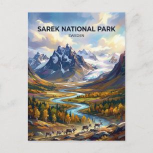 Nationaal park Sarek Zweden Briefkaart