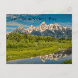Nationaal park Schwabacher Landing Grand Teton Feestdagenkaart