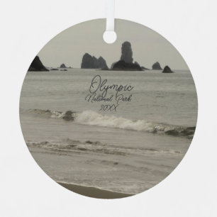 Nationaal Park Seascape Foto Metalen Ornament