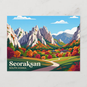 Nationaal park Seoraksan Zuid-Korea Briefkaart