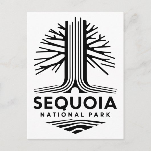 Nationaal park Sequoia Briefkaart (Voorkant)
