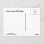 Nationaal park Sequoia Briefkaart (Achterkant)