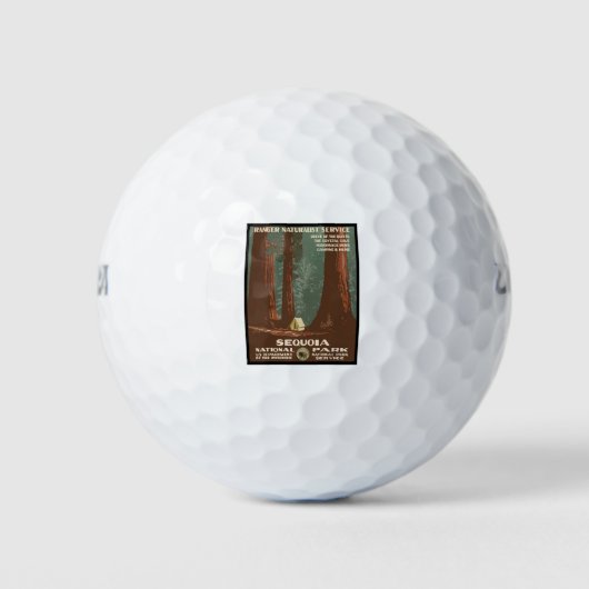 Nationaal park Sequoia Golfballen (Voorkant)