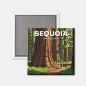 Nationaal Park Sequoia Magneet (Voorkant / Achterkant)