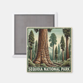 Nationaal park Sequoia Magneet (Voorkant / Achterkant)