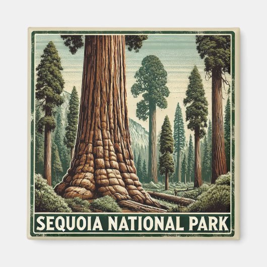 Nationaal park Sequoia Magneet (Voorkant)