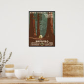 Nationaal park Sequoia Poster (Keuken)