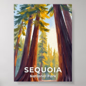 Nationaal park Sequoia | Reizen door Californië Poster (Voorkant)