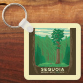 Nationaal park Sequoia Sleutelhanger (Voorkant)
