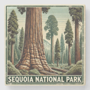 Nationaal park Sequoia Stenen Onderzetter
