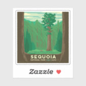 Nationaal park Sequoia Sticker (Vel)