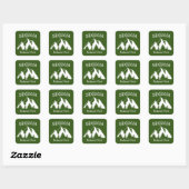 Nationaal park Sequoia Vierkante Sticker (Vel)