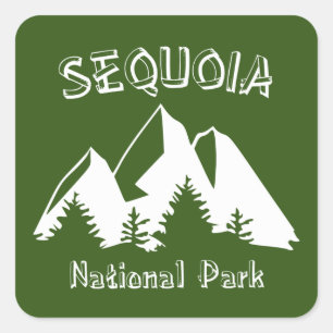 Nationaal park Sequoia Vierkante Sticker