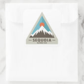 Nationaal park Sequoia Vierkante Sticker (Tas)