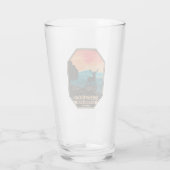 Nationaal Park Shenandoah Deer Minimal Retro Emble Glas (Achterkant)