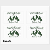 Nationaal park Shenandoah Rechthoekige Sticker (Vel)
