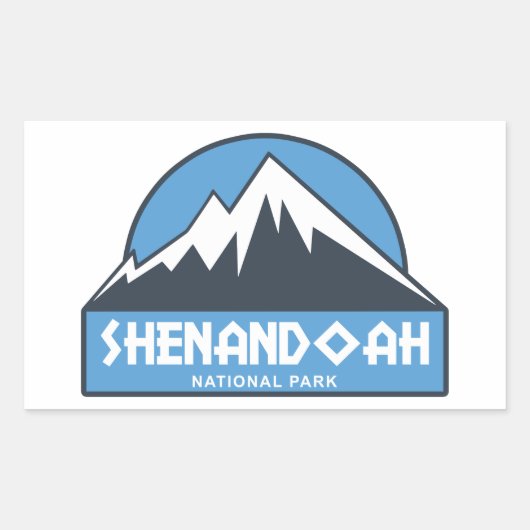 Nationaal park Shenandoah Rechthoekige Sticker (Voorkant)