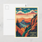 Nationaal park Shenandoah Rock Briefkaart (Voorkant / Achterkant)