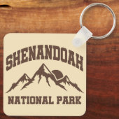Nationaal park Shenandoah Sleutelhanger (Achterkant)