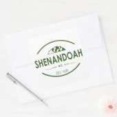 Nationaal park Shenandoah Vierkante Sticker (Envelop)