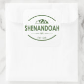 Nationaal park Shenandoah Vierkante Sticker (Tas)