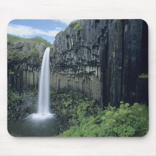Nationaal park Skaftafell, waterval Svartifoss, Muismat (Voorkant)