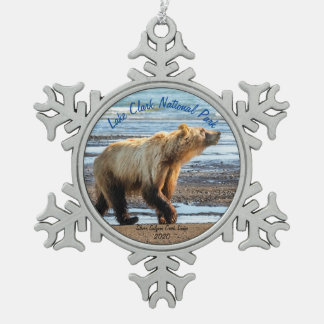 Nationaal Park Snowflake Framed Ornament Lake Clar