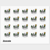 Nationaal Park South Downs Vierkante Sticker (Vel)