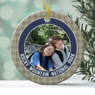 Nationaal Park Souvenir van de Rocky Mountain Keramisch Ornament