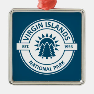 Nationaal park Sun Trees Maagdeneilanden Metalen Ornament