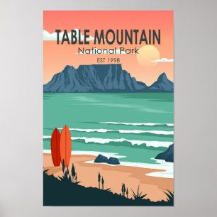 Nationaal Park Tafelgebergte Zuid-Afrika  Poster