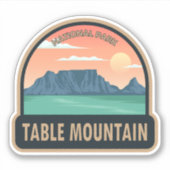 Nationaal Park Tafelgebergte Zuid-Afrika  Sticker (Voorkant)