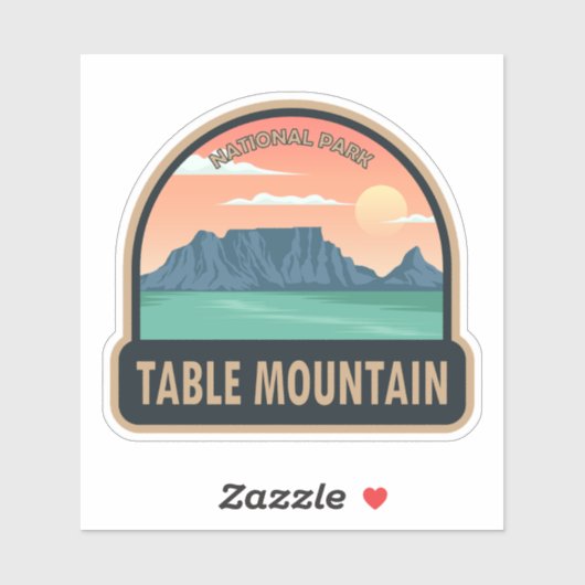 Nationaal Park Tafelgebergte Zuid-Afrika  Sticker (Vel)