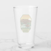 Nationaal park Theodore Roosevelt Bison Retro Glas (Achterkant)